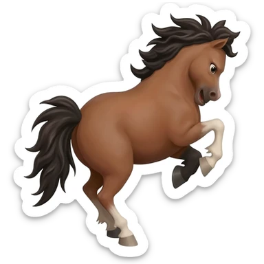 Bucking bronco sticker