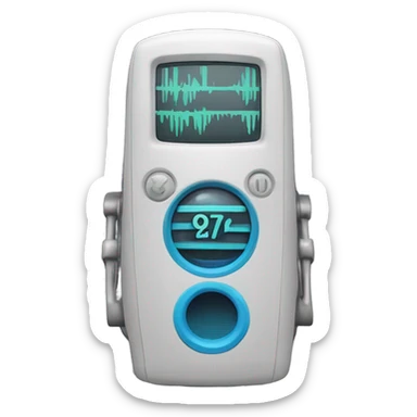 The wave on which a radio with 92.8 FM written on it is located sticker