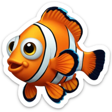Cute little Clownfish   sticker