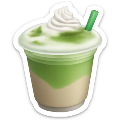 Starbucks iced matcha latte sticker