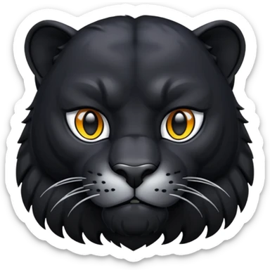 Panther noir  sticker