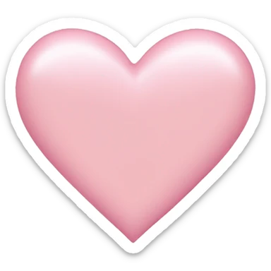 Light pink heart sticker