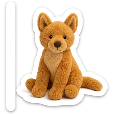 jellycat stuffed plush australian dingo sticker