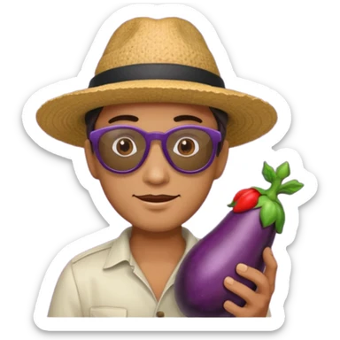 make eggplant vertical in his mount sticker
