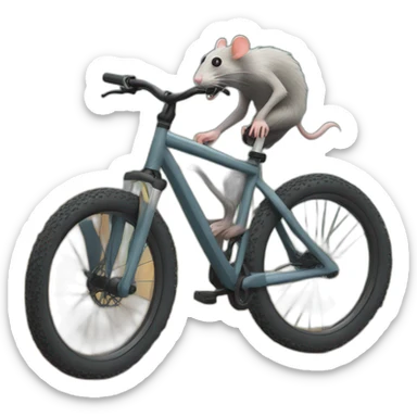 dead rat mountain biking sticker