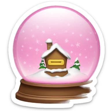 snowglobe pink with start sticker