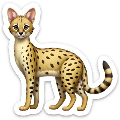 Serval-Genet-Civet-Marsupial-Ocelot-hybrid, full body sticker