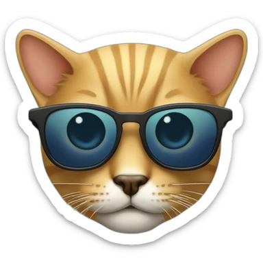 Gato con gafas de sol sticker