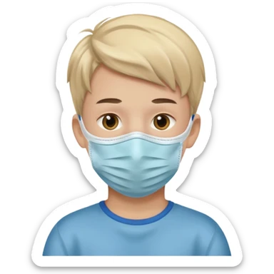 facemask beauty boy sticker