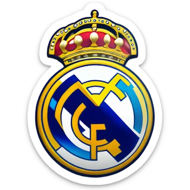 Real madrid logo sticker