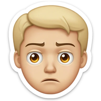 🤨+😠 but a bit disgusted sticker