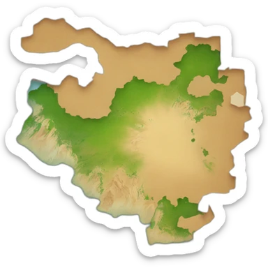 Uzbekistan map sticker
