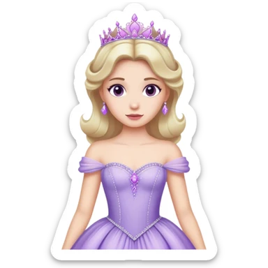 Lilac princess gown sticker