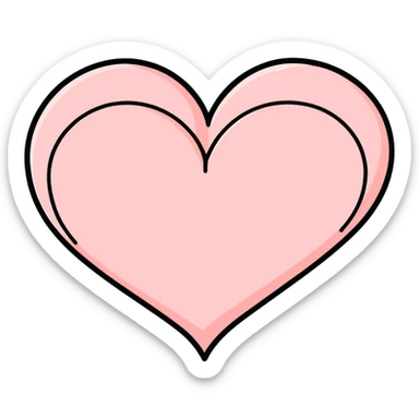 Love heart sticker