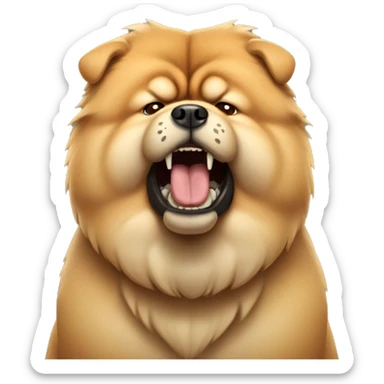 chow chow angry sticker
