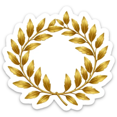 Roman Laurel Crown sticker
