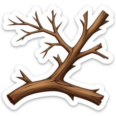 broken branch sticker