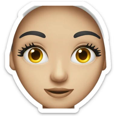 flowing mascara sticker