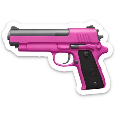 pink gun gay sticker