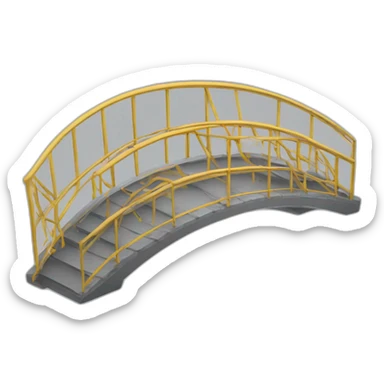 Pont-spiralé qui sort de l’illusion. sticker