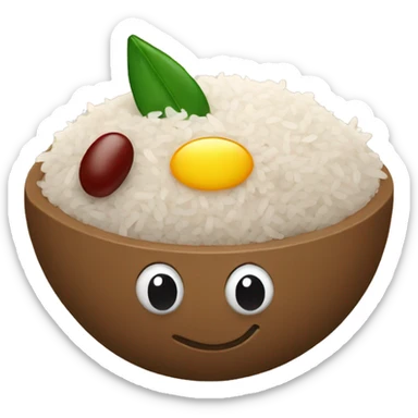 Rice and beans Puerto Rican style  sticker