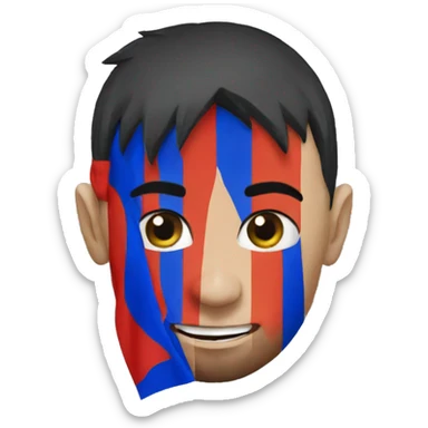 Armenian flag Messi sticker