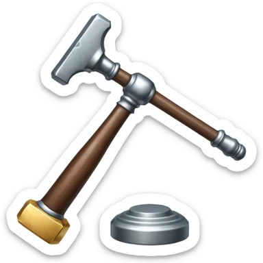 Judgement hammer sticker