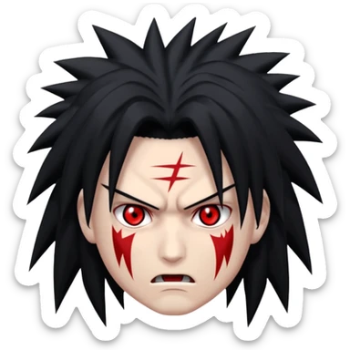 Madara Uchiha reanimated angry face sticker