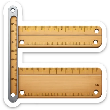 measuring ruler sticker