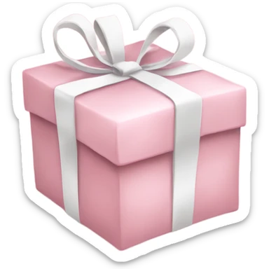 Light pink Christmas gifts under a white Christmas tree  sticker