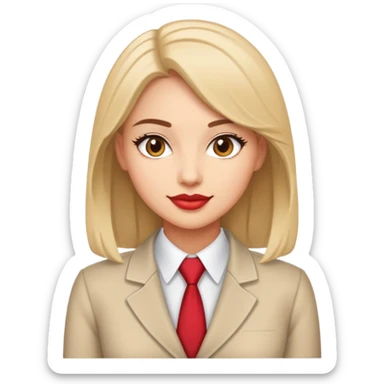 Flirty secretary  sticker