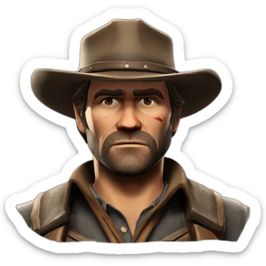 Arthur Morgan de red dead rédemption 2 sticker