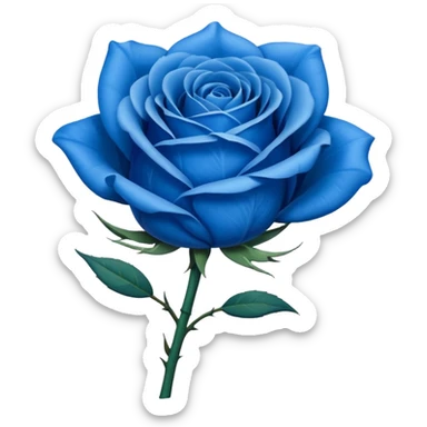 une rose bleu sticker