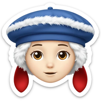 snow beret sticker