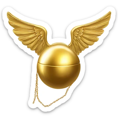 Golden snitch ball harry potter sticker