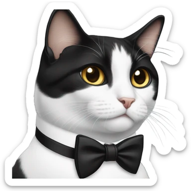 Tuxedo cat in a tuxedo sticker