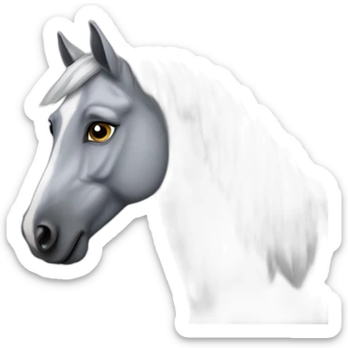 dapple gray horse sticker