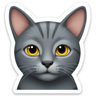 The Grey Cat sticker
