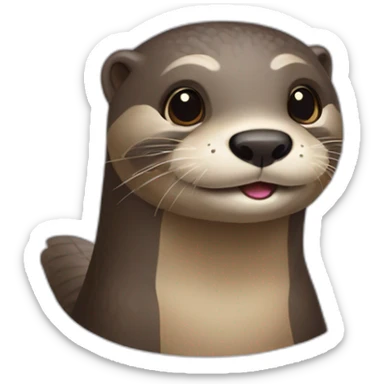 Loutre choqué sticker