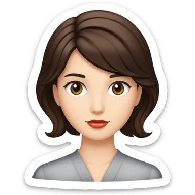 Loup coiffure  sticker