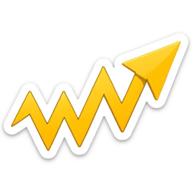 Prompt 11: "You can’t control the economy…"
Graphic: 📉 Downward chart icon (white line, yellow arrow).
Animation: Line graph drops sharply.
Background: Transparent.
 sticker