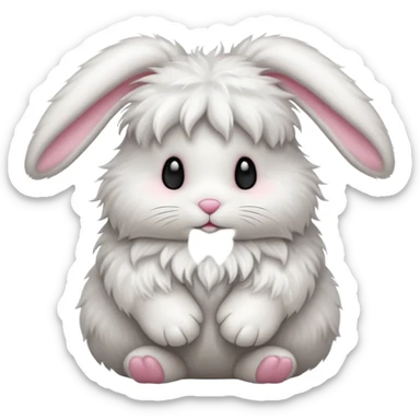 angora bunny sticker