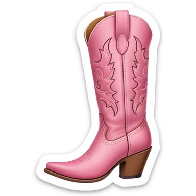 pink cowgirl boot sticker