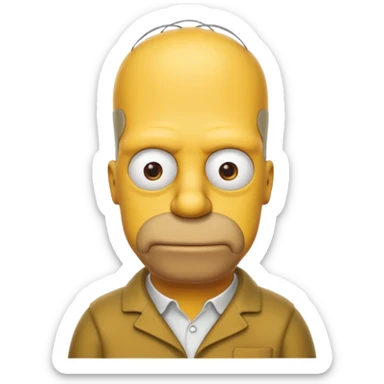 Homer simson sticker