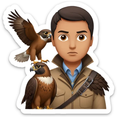 the falcon cannot hear the falconer sticker