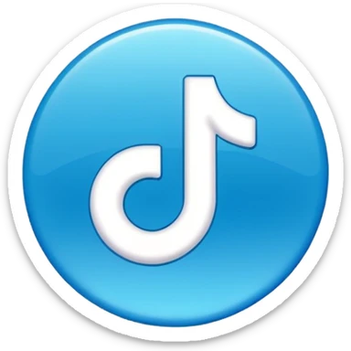 An emoji of the tiktok verified tick sticker