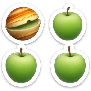 Jupiter qui detruit une pomme sticker