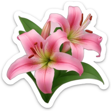 pink Lilies sticker