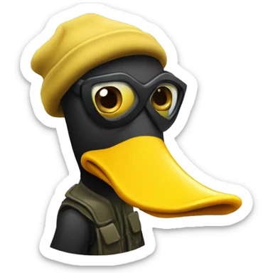 Yellow Robber duck sticker