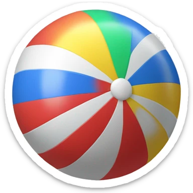 One Beach ball sticker